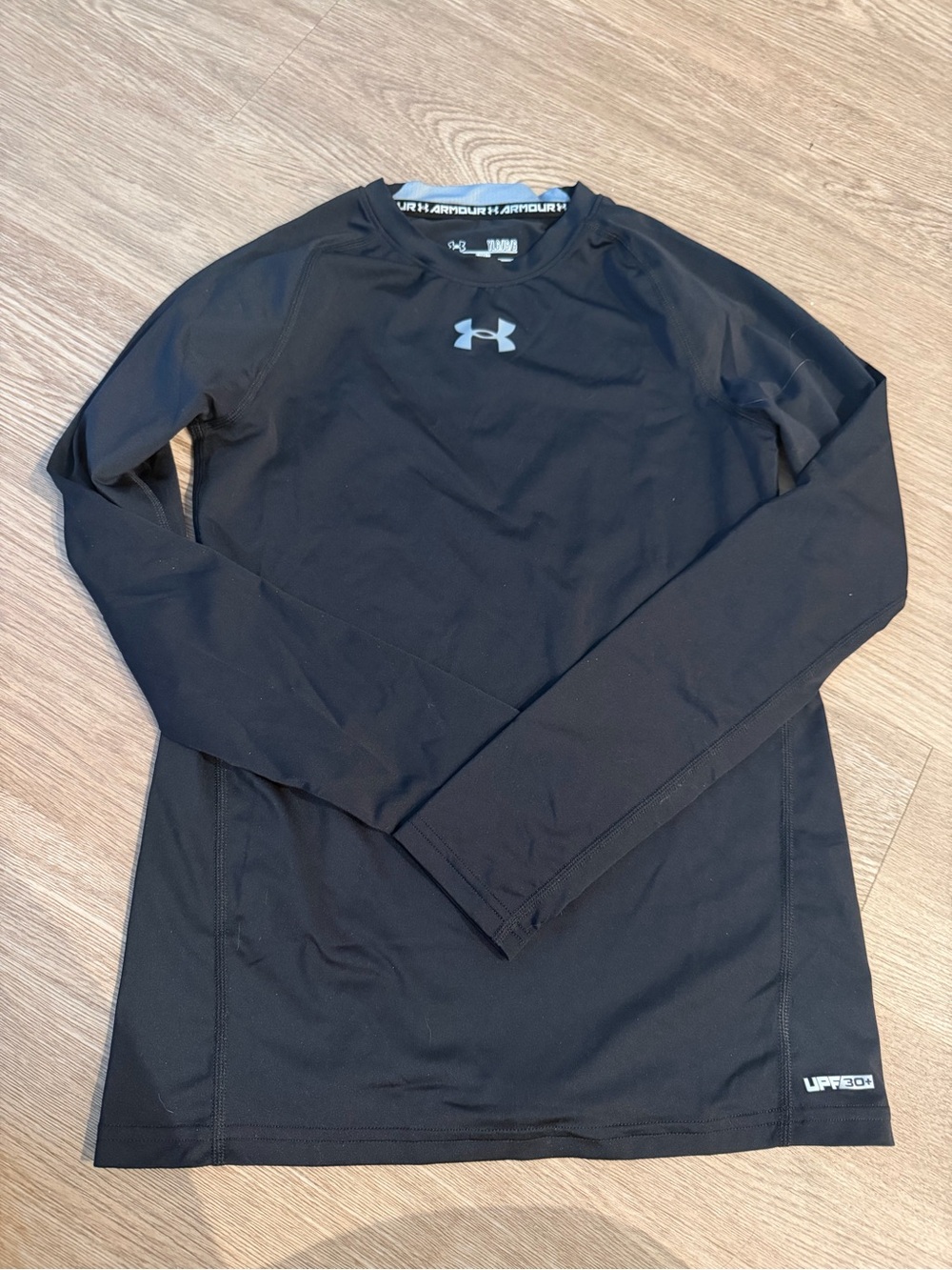 Under Armour youth Black Long-Sleeve Compression Shirt